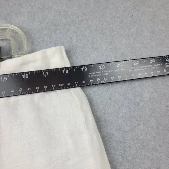 Eileen Fisher Cream Ankle Pants - Picture 5 of 8